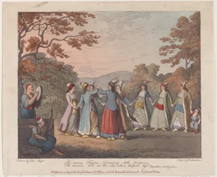 Lika många figurer, dansar föreslår, Som vågor rullar på havet, när stormen toss..., 31 juli 1804.