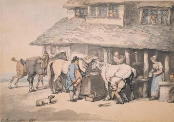 Vid smedjan, 1790