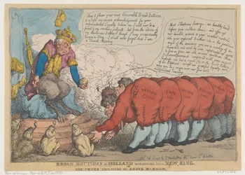Breda bottnar i Holland dyrkar sin nya kung, 23 juli 1806., 23 juli 1806.