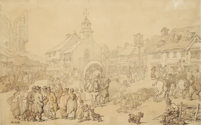 Cardiff (tusch  lavering på papper)