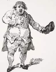 Charles James Fox som Demosthenes, illustration ur "Hutchinson