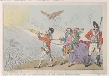 [Kol. Topham Endeavouring with his Squirt to Extinguish the Genius of Holman], O..., 5 oktober 1785.