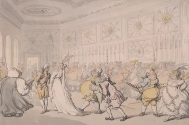Hovmän som passerar genom vaktkammaren, St James