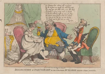 Upplösning av partnerskap, eller den flitiga fru Clarke som avvecklar sitt ack..., 15 februari 1809.