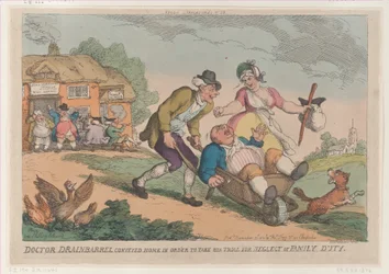 Doktor Drainbarrel transporterades hem för att ta sin rättegång för försummelse av Fa..., 30 november 1810.