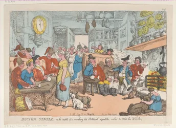 Doctor Syntax, mitt i en rykande het politisk gräl, Wishes to Whe..., 31 augusti 1813.