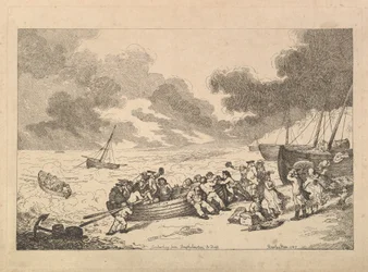 På väg från Brighthelmstone till Dieppe] från, Imitations of Modern Drawings, 1787.