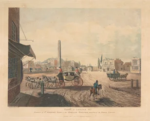 Ingången vid St. Georges Road eller Obelisk Turnpike (nr 2)