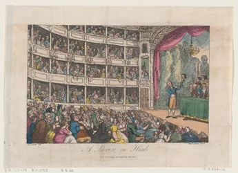 Frontispice, från A Lecture on Heads av George Alexander Stevens, april 1808, april 1808.