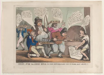 Mycket roligt för John Bull, eller republikanerna Put to their Last Shift, november ..., 12 november 1798.