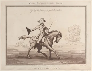 Horse Accomplishments, Sketch 10: A Menuet Dancer !!, 1 augusti 1799., 1 augusti 1799.