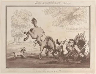 Horse Accomplishments, Sketch 12: A Vaulter !!, 1 augusti 1799., 1 augusti 1799.