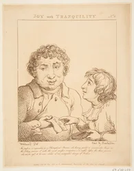 Joy with Tranquility Le Brun Travested, eller Caricatures of the Passions, 21 januari 1800.