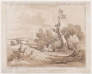 Landskap med figurer som samlar trä under knotiga träd, 21 maj 1789, 21 maj 1789.