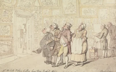 Mr Michells konstgalleri, Grove House, Enfield 1817