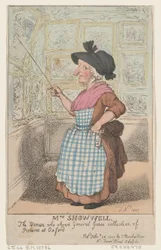 Mrs Showell, kvinnan som visar general Guises bildsamling på O..., 26 februari 1807.