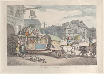 Paris Diligence, ca. 1810., ca. 1810.
