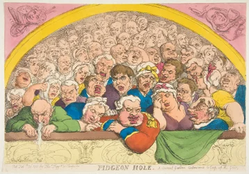 Pigeon Hole. A Convent Garden Contrivance to Cope up the Gods, 20 februari 1811.
