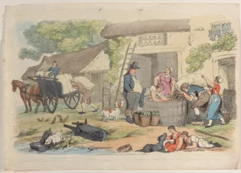 Plåt 16, från World in Miniature, 1816., 1816.