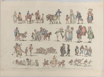 Platta 6, konturer av figurer, landskap och boskap...för lärarnas bruk, Ju..., 20 juni 1790.