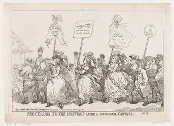 Procession till Hustings After A Successful Canvass, 30 april 1784, 30 april 1784.