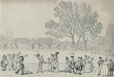 Promenade i Green Park, 1808, 1920