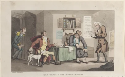 Quae Genus & The Money Lenders, från The History of Johnny Quae Genus, The L..., 1 september 1821.