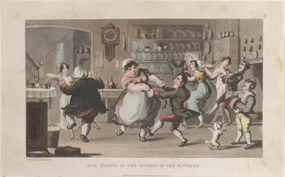 Quae Genus, in the Sports of the Kitchen, från The History of Johnny Quae Genus..., 1 augusti 1821.