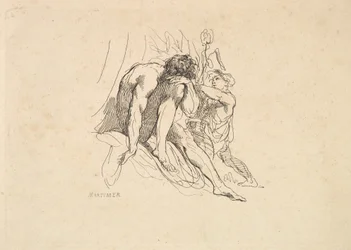 Flodguden med barn, 1784-88.