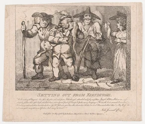 På väg från Edinburgh Picturesque Beauties of Boswell, Part the Second, maj..., 30 maj 1786.