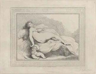 Sovande Venus och kärlek, 1799., 1799.