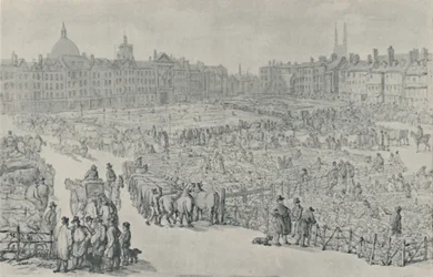 Smithfield Market, 1810, 1920