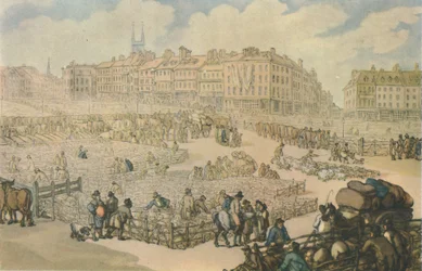 Smithfield Meat Market, c1816, 1944.