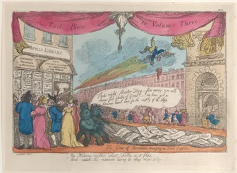 Slutvinjett till volym tre: Karikatyrens genier kommer med nya förnödenheter, 1808-21.