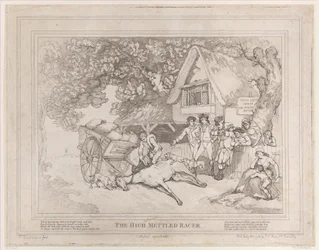 The Cart Horse från The Life of a Racehorse, eller The High-Mettled Racer, 20 juli..., 20 juli 1789
