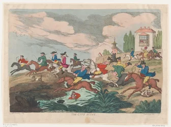Stadsjakten, ca. 1810., ca. 1810.