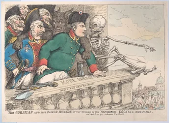 Korsikaneren och hans blodhundar vid fönstret i Thuillerierna ser över P..., 16 april 1815.