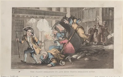The Party Breaking Up, and Quae Genus Breaking Down, från The History of John..., 1 december 1821.