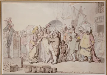 Försäljningen av engelska skönheter i Ostindien, c.1810