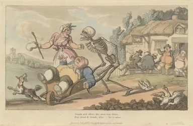 The Sot The English Dance of Death, skylt 12 juli 1814.