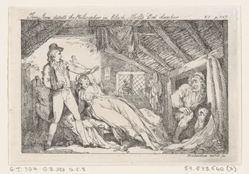 Tom Jones upptäcker filosofen i Black Molls Bedchamber, The History of Tom Jones, en ..., 1792.
