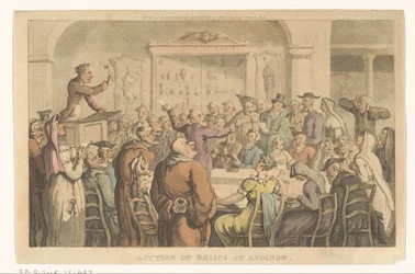 Veiling van relieken te Avignon Auktion av reliker i Avignon (titel på objekt)
