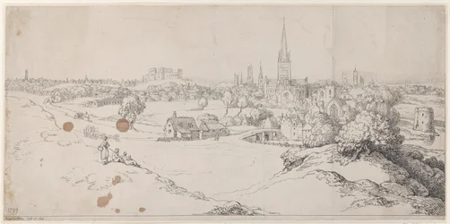 Utsikt över Norwich från St. James Hill, 1799, 1799.