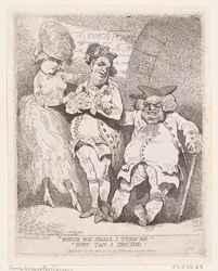 Vilken väg ska jag vända mig Hur kan jag bestämma mig, ca. 1780., ca. 1780.