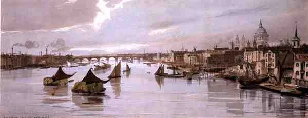 Blackfriars, från Southwark Bridge, från 