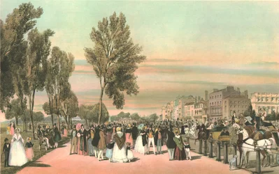 Hyde Park nära Grosvenor Gate.