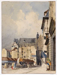 Rue des Prouvaires och Saint-Eustache-kyrkan
