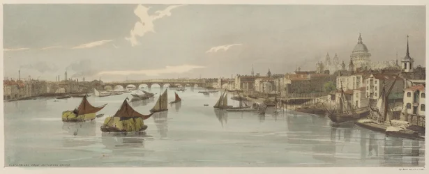 London As It Is: Blackfriars, från Southwark Bridge