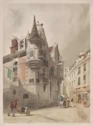Pittoresk arkitektur i Paris, Gent, Antwerpen, Rouen: Hotel de Sens, Paris