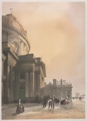Pittoresk arkitektur i Paris, Gent, Antwerpen, Rouen: Institutets kapell..., 1839.